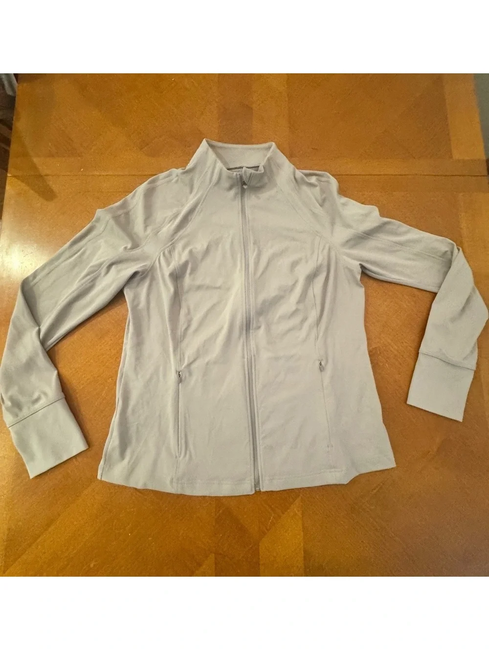 Avia Women's Beige Lightweight Full-Zip Jacket Size Large 498
